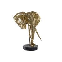 figura resina metal 60x36x73 elefante dorado
