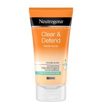 neutrogena clear and defend 2 salicylic acid face scrub 150ml