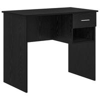 escritorio roble negro 90 x 49 x 75 cm madera de ingenieria vidaxl