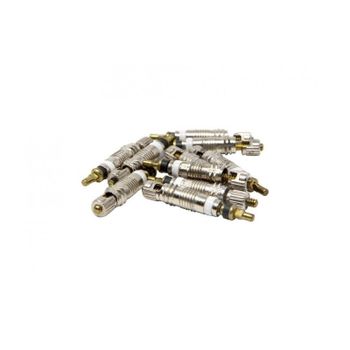 X-Sauce - Obuses Presta Fina desmontables X-SAUCE Pack 10 para bicicleta, ideales para añadir líquido sellante fácilmente en ruedas tubeless, compatibles con válvulas finas de ciclismo