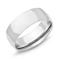 anillo acero inoxidable pulido 8 mm grabado posible