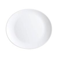 set 6 platos steak opal 30-26cm arcoroc restaurant - blanco apto microondas