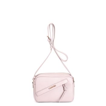 bolso bandolera de suave piel ecológica con bolsillo delantero lilac