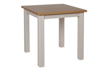 Cole Oak and Truffle Grey Painted Square Dining Table