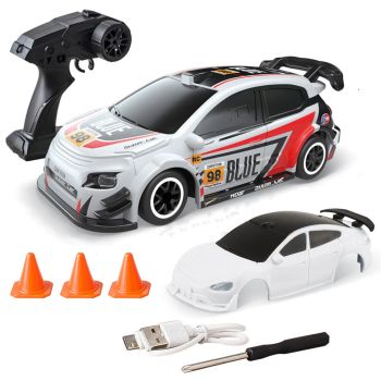 664999 RTR 1/64 2.4G 4WD Coche RC de Drift Mini Carreras Luz LED Control Remoto Vehículos de Alta Velocidad en Carretera