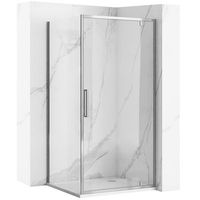 cabina de ducha rea rapid swing chrom 90 x 100