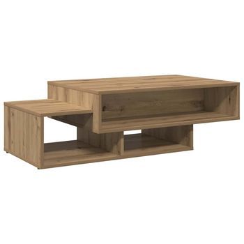 Mesa De Centro，mesa Auxiliar，mesita De Centro Madera De Ingeniería Roble Artisan 105x55x32 Cm