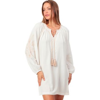 Admas Vestido Caftán de playa manga larga Embroidery And Cords para mujer