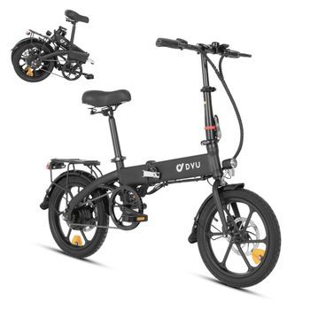 Bicicleta Eléctrica Plegable Completa Dyu A1f Pro De 16 Pulgadas Con Batería De 36 V 7,5 Ah