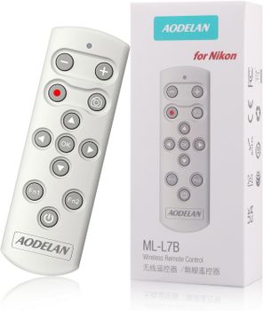Mando a distancia inalámbrico blanco para ML-L7B, mando a distancia para Nikon Z5, Z30, Z6II, Z7II, Zfc, Z50, P950, A1000, B600, P1000, reemplaza Nikon ML-L7