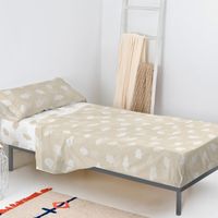 clouds juego de sabanas 2 piezas beige
