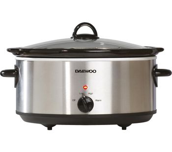DAEWOO SDA1788 Slow Cooker - Stainless Steel, Stainless Steel