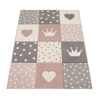 alfombra infantil kosmos rosa 160x230 cm
