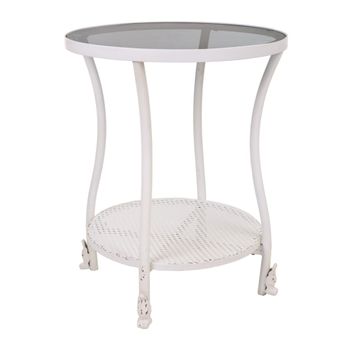 Mesa auxiliar de metal