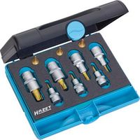 hazet 155710 juego de herramientas r torx r cuadrado hueco 14 pulgadas 63 mm cuadrado hueco 38 pulgadas 10 mm cuadrado hueco 12 pulgadas 125 mm r perfil torx interior r t8 r t10 r t15 r t20 r t25 r t30 r t40 r t50