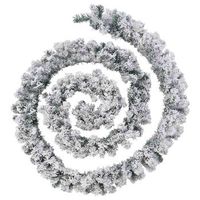 guirnalda de navidad con luces led pvc verde 10 m