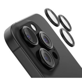 Protector de cámara Belkin ScreenForce para iPhone 16 Pro y Pro Max, vidrio templado 9H, 3 piezas