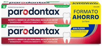 Parodontax Sin Flúor Pasta de Dientes Formato Ahorro 2x75ml
