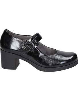 Zapatos De Piel Con Tacón Para Mujer Pitillos 30100 Negro 40