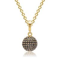 cadena de plata chapada en oro amarillo con colgante