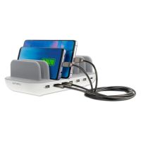 cargador usb 4smarts 462310 60w gris para smartphone y tableta