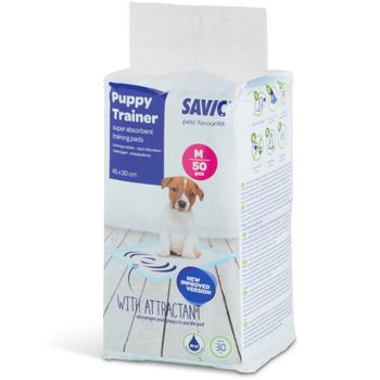 Savic Puppy Trainer Pads - Medium: 50 Pads, 45 x 30cm (L x W)