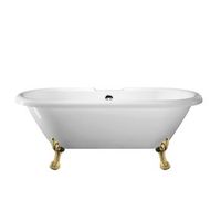 banera con patas chelsea  154 cm patas leon doradas