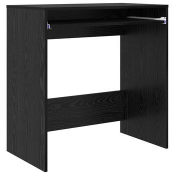 Escritorio | Mesa De Trabajo Roble Negro 77.5 X 43 X 79 Cm Madera De Ingeniería