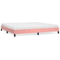 cama matrimonial  cama para adultos  estructura de cama de terciopelo rosa 200x200 cm