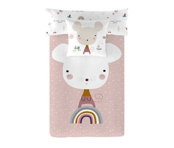 Funda nórdica reversible susanita rosa a cama 90