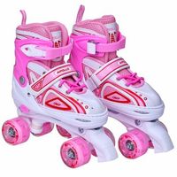 super quad x pro patines de ruedas - blancorosa