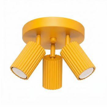 Plafone amarillo aluminio alt. 18 cm