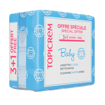 Set Baby Toallitas Limpiadoras Al Agua 3+1