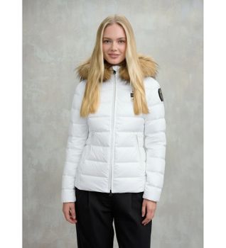 Blauer para mujer. 25WBLDC03099 Abrigo Arcadia blanco (L), Casual, Poliamida