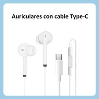lifa auriculares con cable de conexion tipo c con microfono y control de volumen