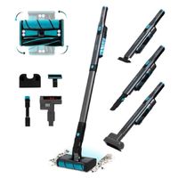 cecotec aspiradora escoba sin cable ligera scoba 2100 twice max essential 210w y 20 kpa motor digital brusless autonomia 45mi