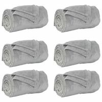 mantitas de sofa 6 uds gris 130 x 150 cm 304 kg lana vidaxl