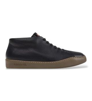 Camper para hombre. K300305-027 Zapatillas de piel Peu Touring negro (41), Plano, Cordones, Casual