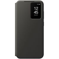 samsung smart view wallet case funda libro con tarjetero negra para galaxy s24 fe