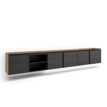 Mueble Tv, Televisión, Muebles De Salón, Almacenaje, 309x50x35 Cm, Para Tv Hasta 80