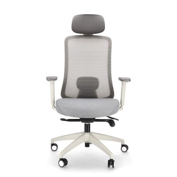 Spacio Ardena Silla Ergonómica de Malla con Cabezal Gris