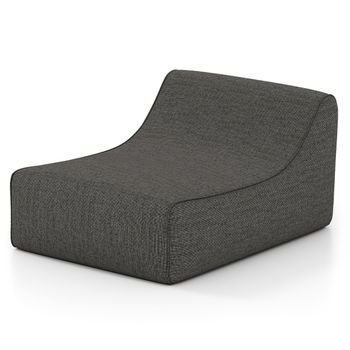 Costway Silla Tumbona Inflable Sofá Hinchable Ergonómico Perezoso con Funda Desmontable y Base Antideslizante Sofá Cama de Aire Portátil Gris