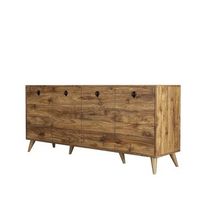 aparador de madera elite - 180 x 45 x 80 cm - marron
