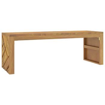 Mesa De Café - Mesa De Centro Madera Maciza De Teca 110x35x38 Cm