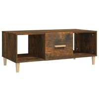 mesa de centro 102x50x40 cm madera - marron
