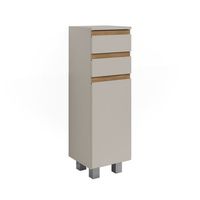 armario mediano j-shape 30 x 95 cm con 2 cajones vicco