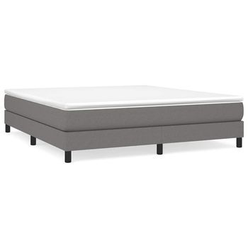 Estructura De Cama Con Somier De Tela Gris Oscuro 160x200 Cm Vidaxl