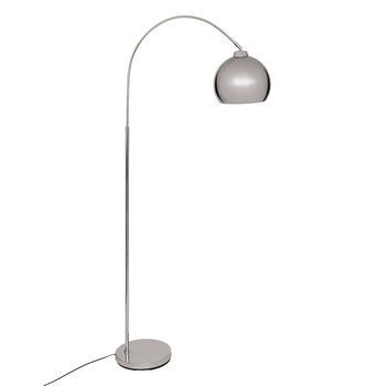 Floris Lámpara De Pie Arco De Plata H177cm