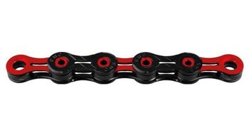 Kmc chain x10 sl dlc 116 enlaces 10s    negro   rojo