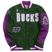 chaqueta milwaukee bucks authentic warm up - mitchell and ness 1996-97